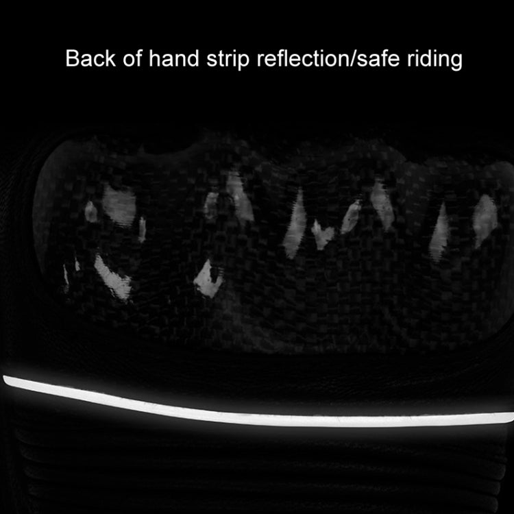 SULAITE Motorcycle Sheepskin Carbon Fiber Breathable Half-finger Riding Gloves