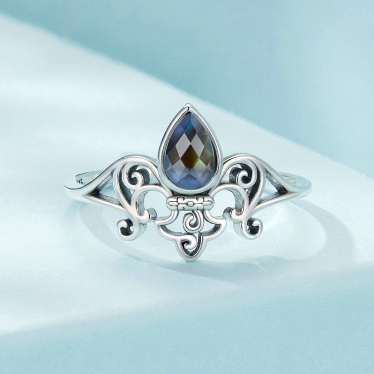 S925 Sterling Silver Vintage Iris Open Adjustable Ring My Store