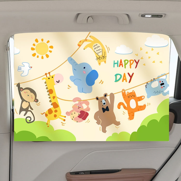 Suction Cup Car Sunshade Children Rear Side Window Insulation Sunscreen Cartoon Car Curtain ÎҵÄÉ̵ê