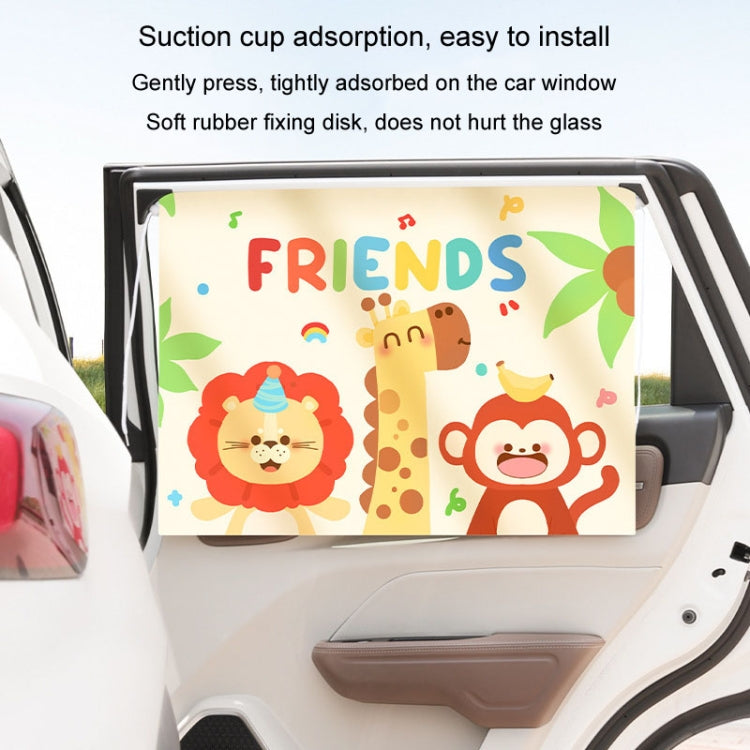 Suction Cup Car Sunshade Children Rear Side Window Insulation Sunscreen Cartoon Car Curtain ÎҵÄÉ̵ê