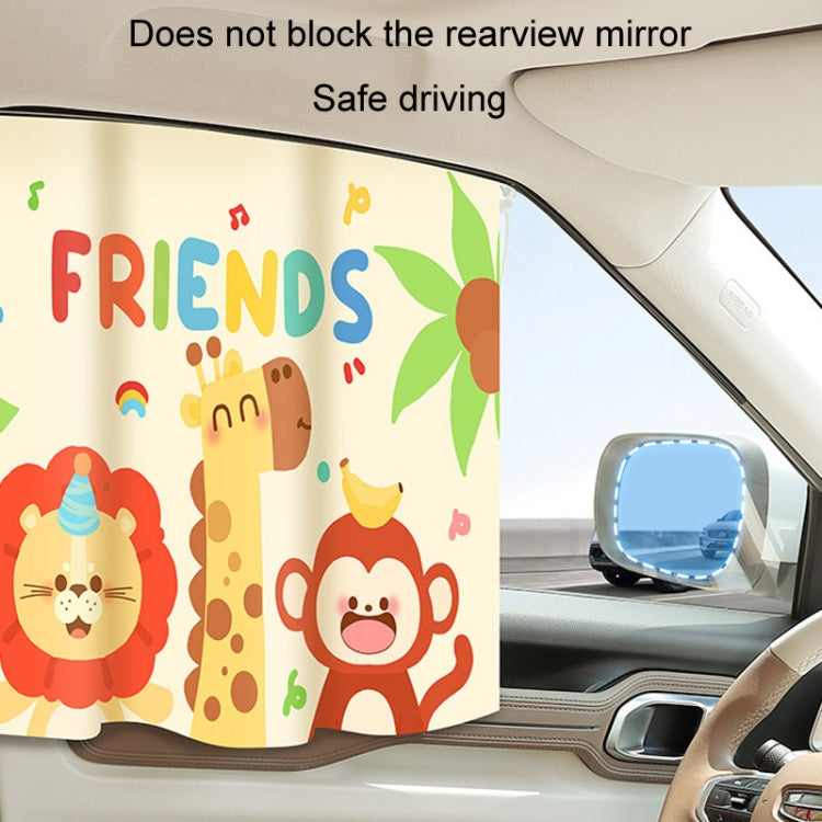 Suction Cup Car Sunshade Children Rear Side Window Insulation Sunscreen Cartoon Car Curtain ÎҵÄÉ̵ê