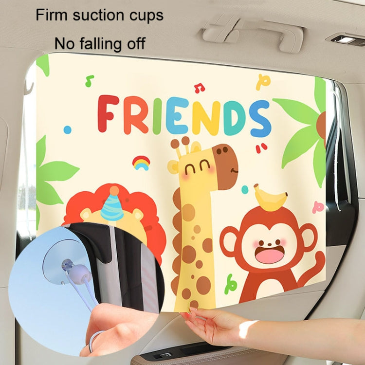 Suction Cup Car Sunshade Children Rear Side Window Insulation Sunscreen Cartoon Car Curtain ÎҵÄÉ̵ê