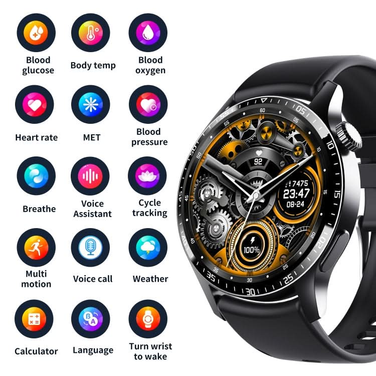 F207 Smart Watch 1.35-Inch Narrow Edge Screen Supports Bluetooth Calls / 24H Health Monitoring / 150+ Sports Modes