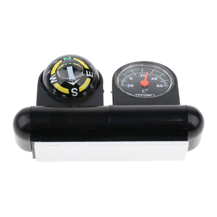 2 In 1 Car Guide Ball Thermometer Adjustable Angle Compass