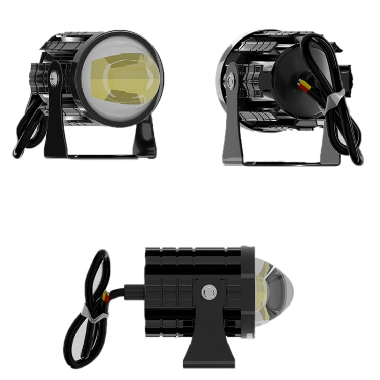 1pair 12V-85V Motorcycle Headlights Dual-color Automotive LED Working Headlights-Reluova