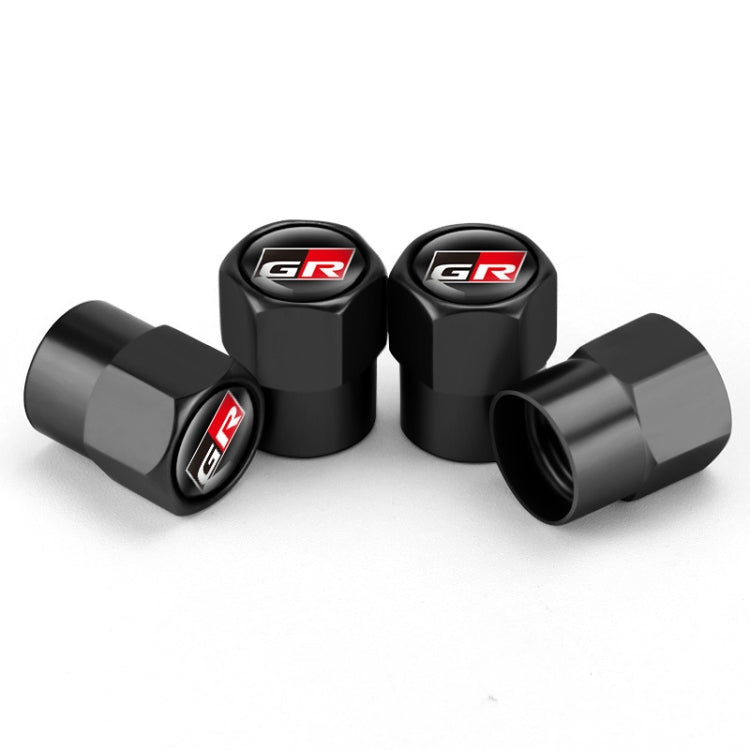 4pcs /Set For GR Metal Car Tire Valve Modification