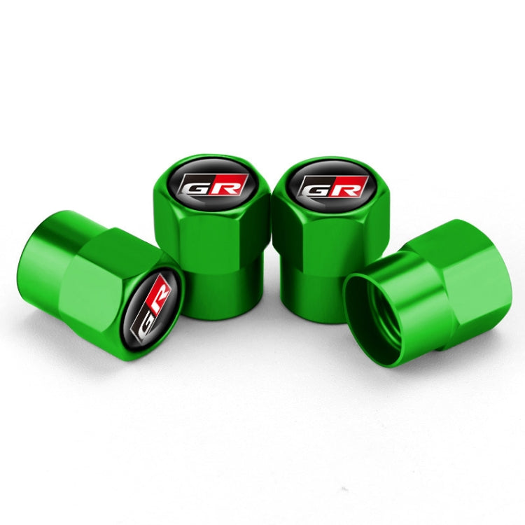 4pcs /Set For GR Metal Car Tire Valve Modification