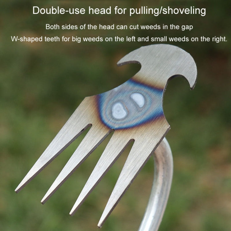 Four-Tooth Dual Purpose Weed Remover Tool Gardening Weed Rake Uprooting Weeding Tool My Store