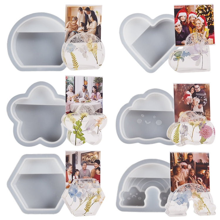 2pcs Business Card Holder Photo Clip Mold DIY Crystal Glue Resin Mold