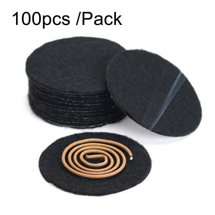 100pcs /Pack Aluminum Foil Fireproof Cotton Pad Incense Burner Flame Retardant Cotton Mat Mosquito Coil Fireproof Pad