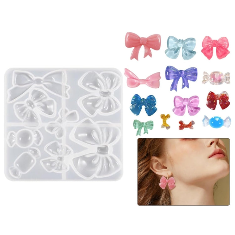 Bowknot Hairpin Jewelry Silicone Molds DIY Epoxy Resin Casting Mould