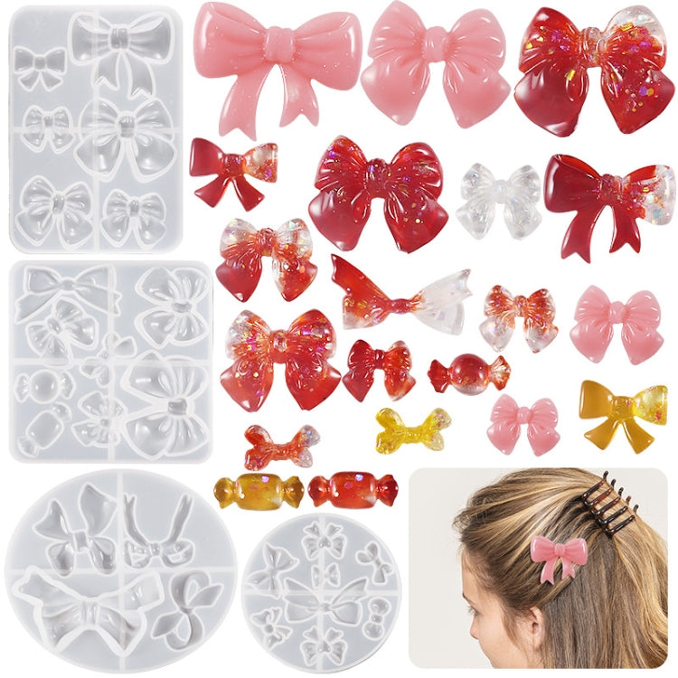 Bowknot Hairpin Jewelry Silicone Molds DIY Epoxy Resin Casting Mould