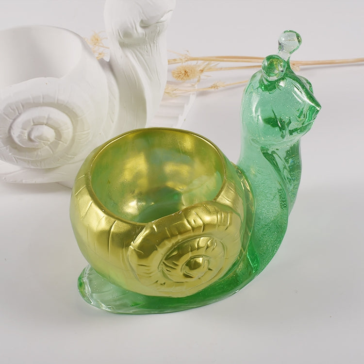 Silicone Snail Mold 3D Flower Pot Vase Epoxy Resin Mold