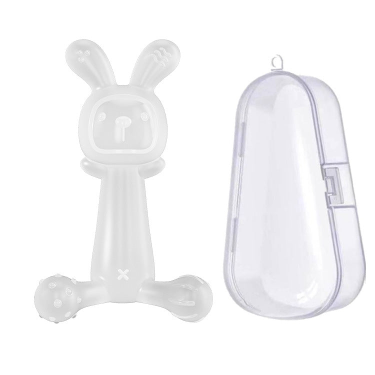 Bunny Baby Teether BPA Free Food-Grade Silicone Teether Infant Teething Stick Anti-Eating Hand My Store