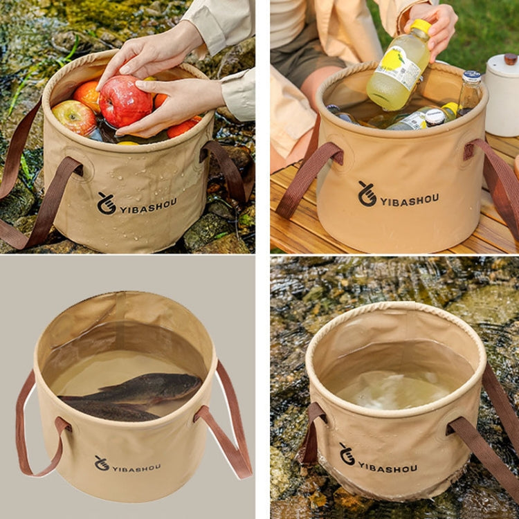 Outdoor Folding Bucket Travel Camping Portable Large Capacity Water Storage Bucket Reluova