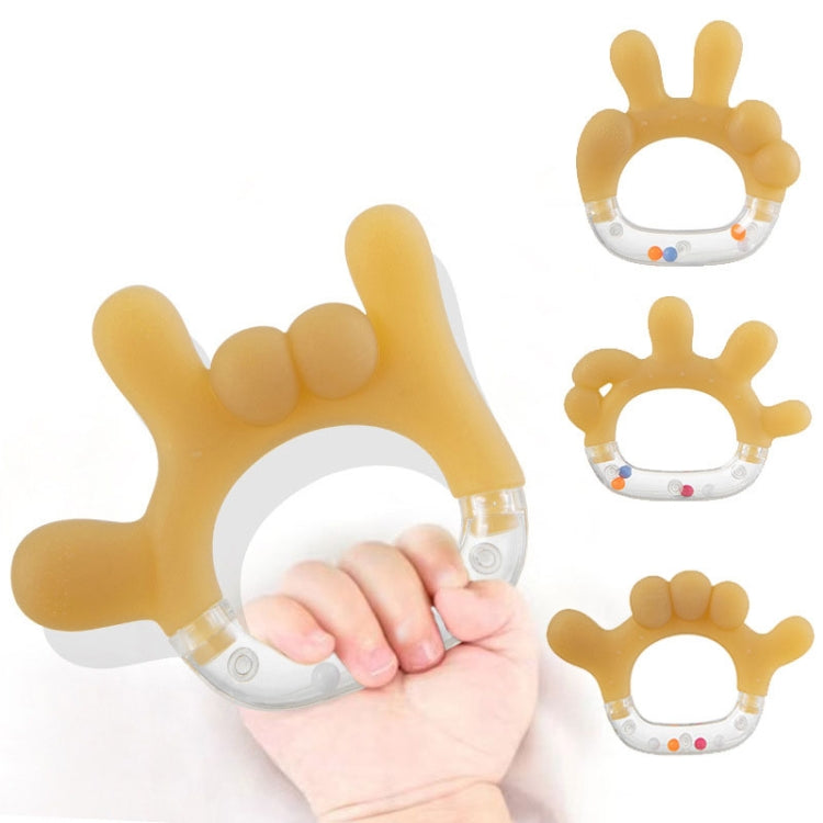 Rattle Baby Teether Soothing Pacifier Teething Stick Newborn Anti-Eating Hand Silicone Toy My Store