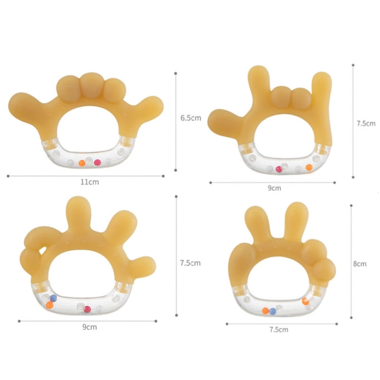 Rattle Baby Teether Soothing Pacifier Teething Stick Newborn Anti-Eating Hand Silicone Toy My Store