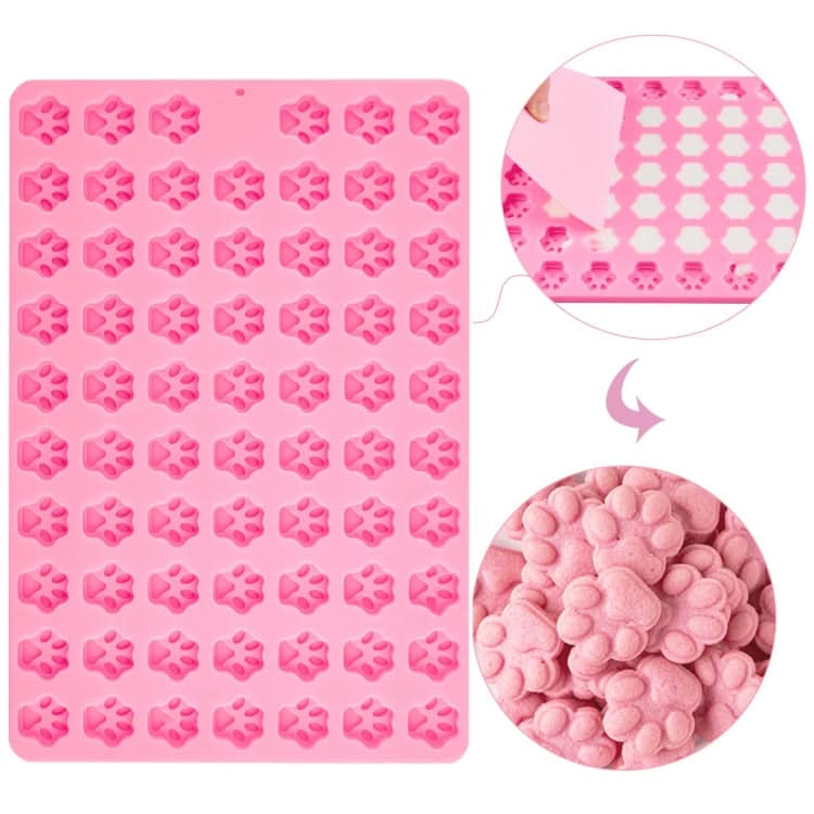 69-Cavity Mini Cat Dog Paw Silicone Mold For DIY Fondant Cake Chocolate Candy Cookie Treat-Reluova