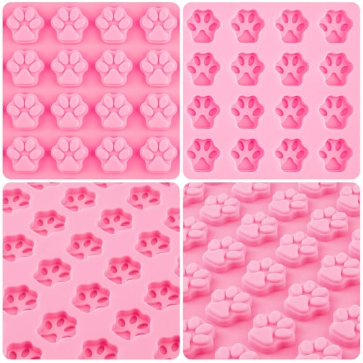 69-Cavity Mini Cat Dog Paw Silicone Mold For DIY Fondant Cake Chocolate Candy Cookie Treat-Reluova