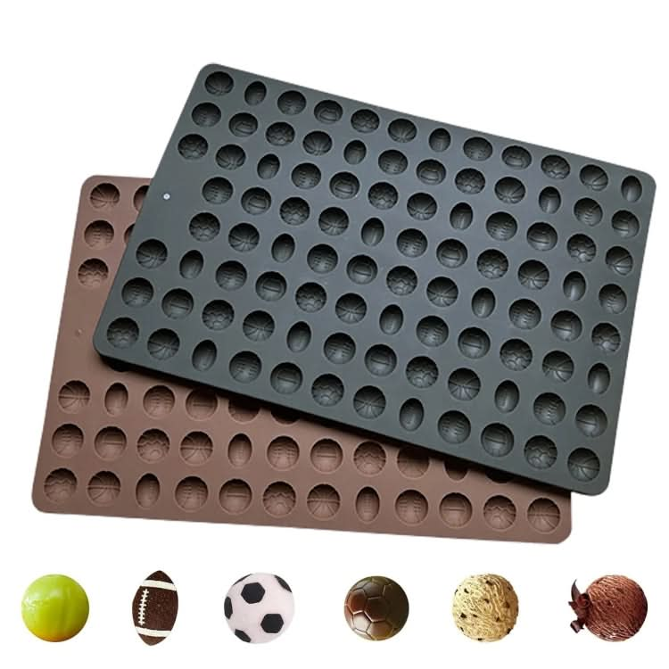 94-Cavity Sport Balls Silicone Molds For Making Fondant Cake Chocolate Candy Cookie Treat-Reluova