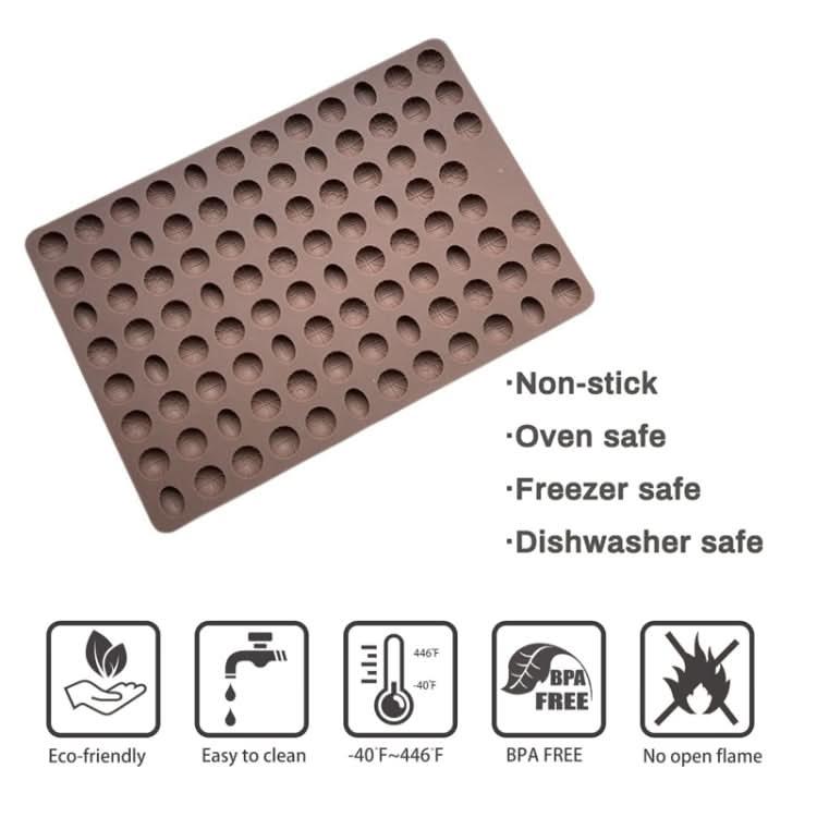 94-Cavity Sport Balls Silicone Molds For Making Fondant Cake Chocolate Candy Cookie Treat-Reluova