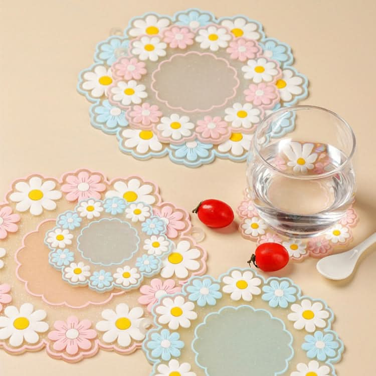 Household High Temperature Resistant Daisy Coasters Kitchen Tabletop Insulation Mat Reluova