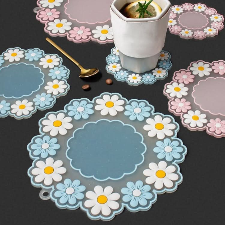 Household High Temperature Resistant Daisy Coasters Kitchen Tabletop Insulation Mat Reluova