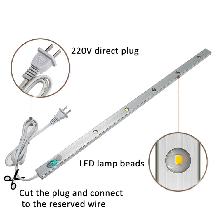 220V CN Plug Motion Sensor Wardrobe Cabinet Lamp LED Light Bar-Reluova