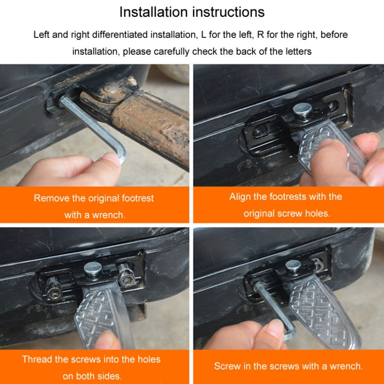 Electric Motorcycle Folding Foot Pegs Modification Pedal Pad Footrests