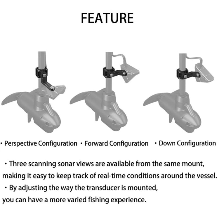 For Panoptix Livescope LVS32 Perspective Mode Transducer Bracket