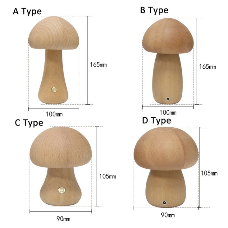 Mushroom Shape Night Light Touch Control Dimmable Bedside Atmosphere Lamp My Store