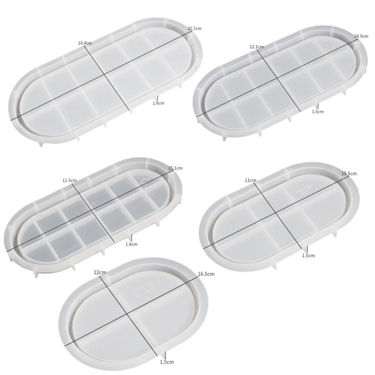 DIY Epoxy Oval Tray Dish Mold Silicone Mold for Flower Pot Base My Store