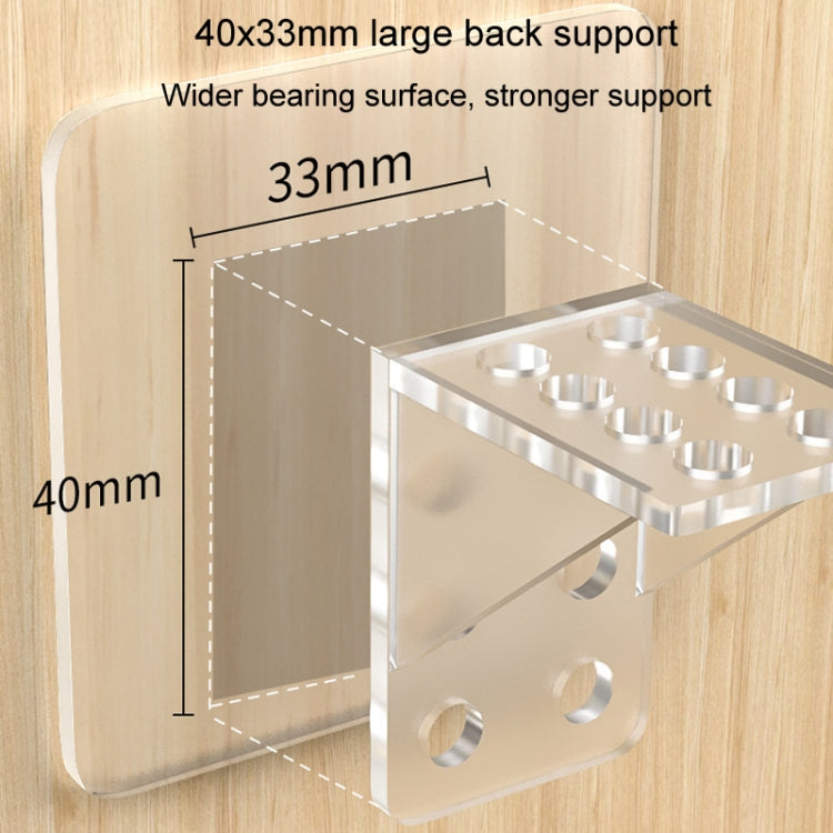 4pcs Partition Bracket No Punch Right Angle Laminate Shelf Wardrobe Partition Board Fixing Holder My Store