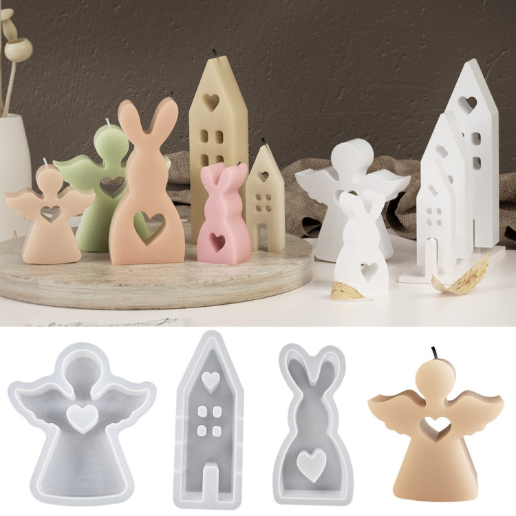 DIY Epoxy Easter Desktop Decoration Candle Silicone Mold