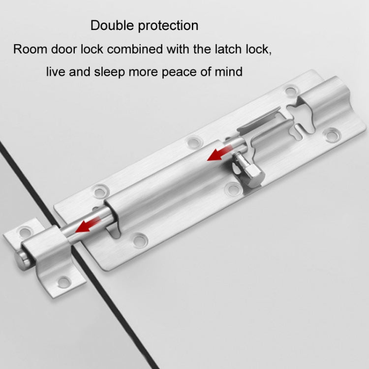 Stainless Steel Latch Door Bolt Bathroom Wooden Door And Window Anti-Theft Latch Lock My Store