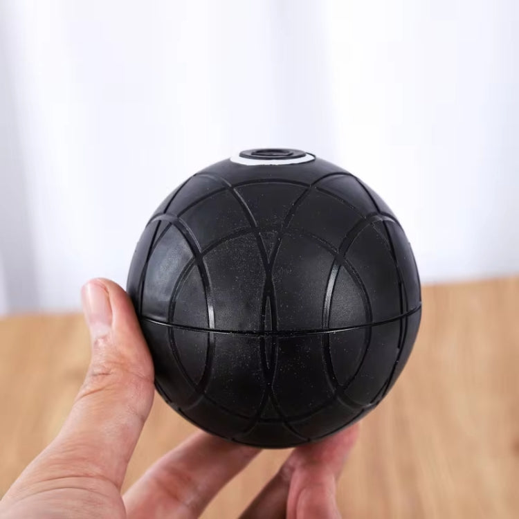 3D Vibrating Yoga Ball Muscle Relaxation Massage Fitness Ball Rechargeable Handheld Silicone Massage Ball(Black)-Reluova