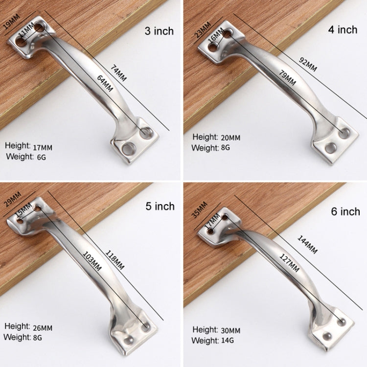 Bow-Shaped Stainless Steel Door Handle Simple Window And Cabinet Drawer Handle