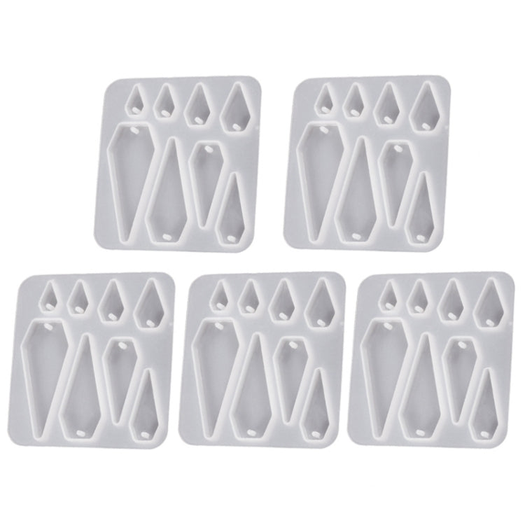 5pcs DIY Crystal Epoxy Earrings Silicone Mold Pendant Jewelry Mold