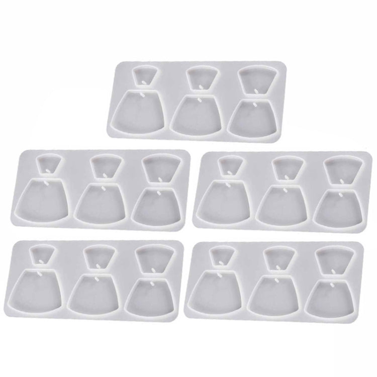 5pcs DIY Crystal Epoxy Earrings Silicone Mold Pendant Jewelry Mold My Store