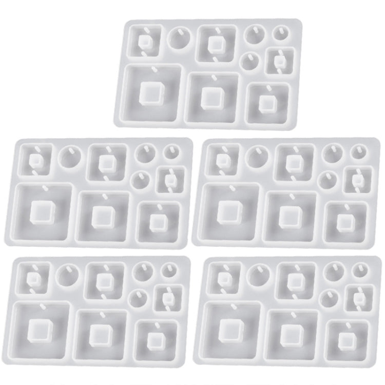 5pcs DIY Crystal Epoxy Earrings Silicone Mold Pendant Jewelry Mold My Store