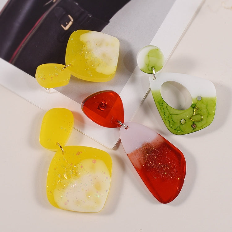 5pcs DIY Crystal Epoxy Earrings Silicone Mold Pendant Jewelry Mold My Store