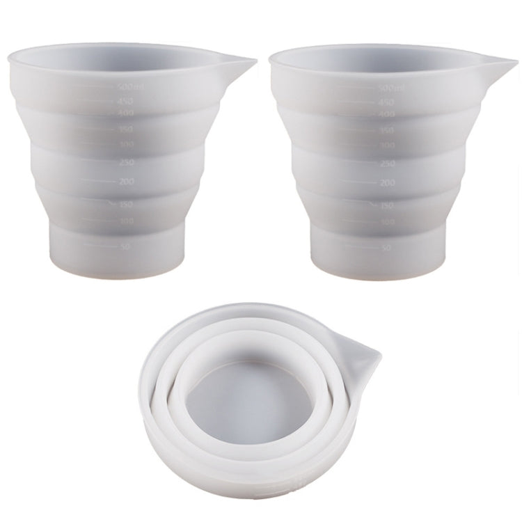 Folding DIY Epoxy Measuring Cup Silicone Mold Candle Plaster Glue Mixing Cup My Store