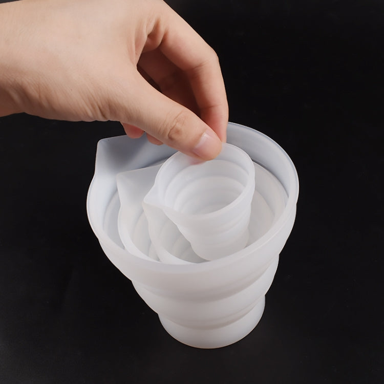 Folding DIY Epoxy Measuring Cup Silicone Mold Candle Plaster Glue Mixing Cup My Store