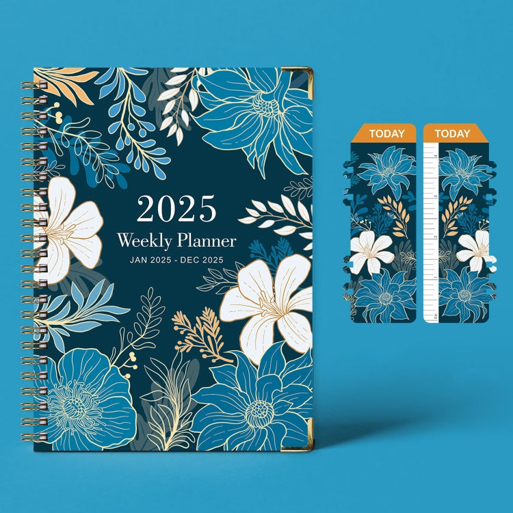 A5 2025 English Coil Calendar Notebook Diary Work Plan Book My Store