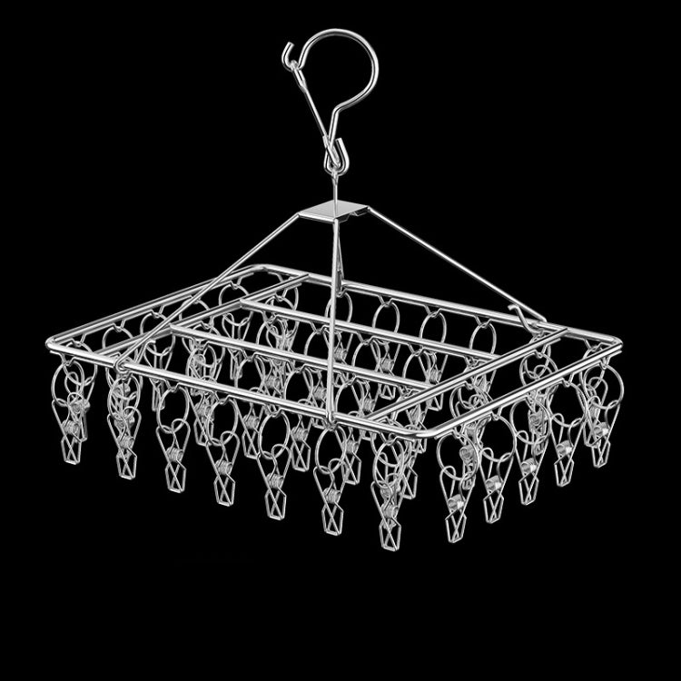 Square Socks Drying Hanger Stainless Steel Multifunctional Windproof Drying Rack My Store