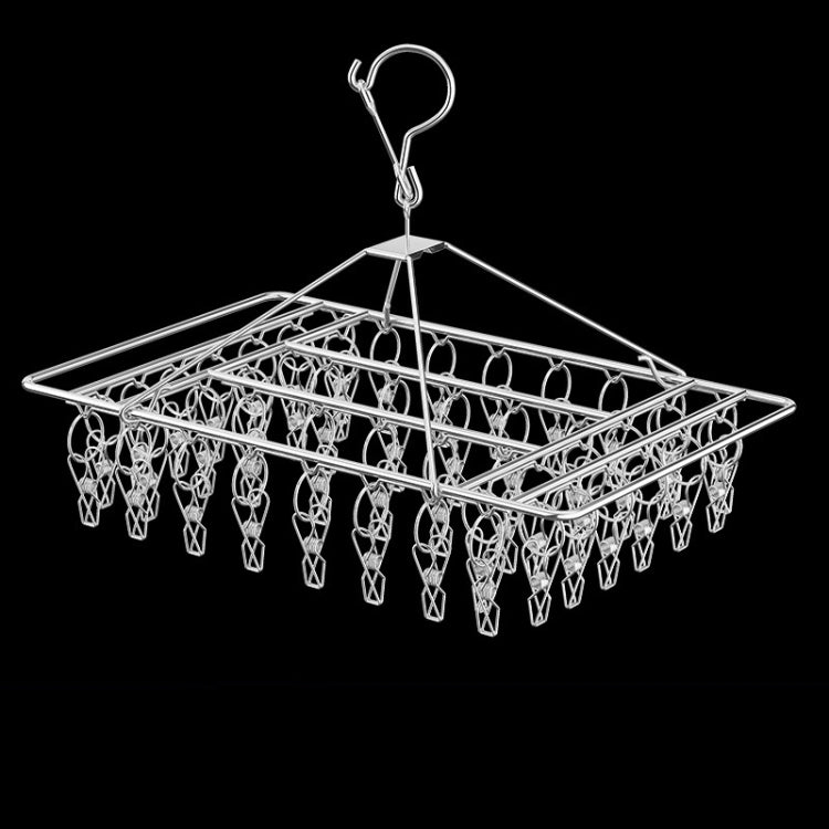 Square Socks Drying Hanger Stainless Steel Multifunctional Windproof Drying Rack My Store