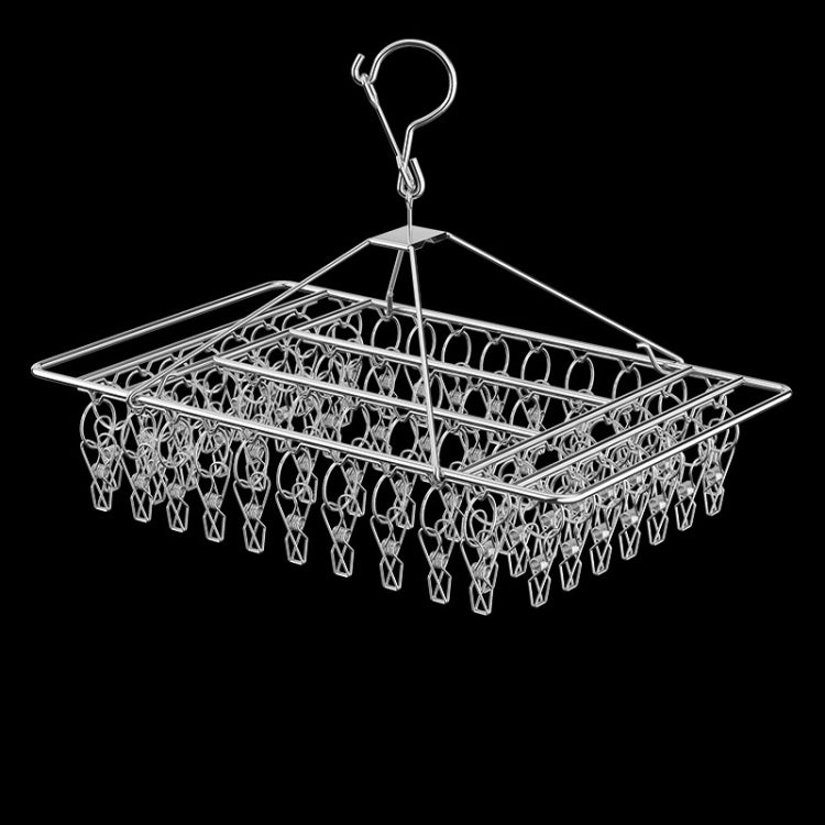 Square Socks Drying Hanger Stainless Steel Multifunctional Windproof Drying Rack