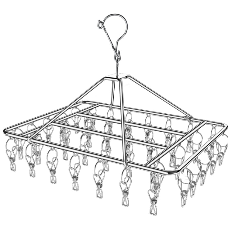 Square Socks Drying Hanger Stainless Steel Multifunctional Windproof Drying Rack