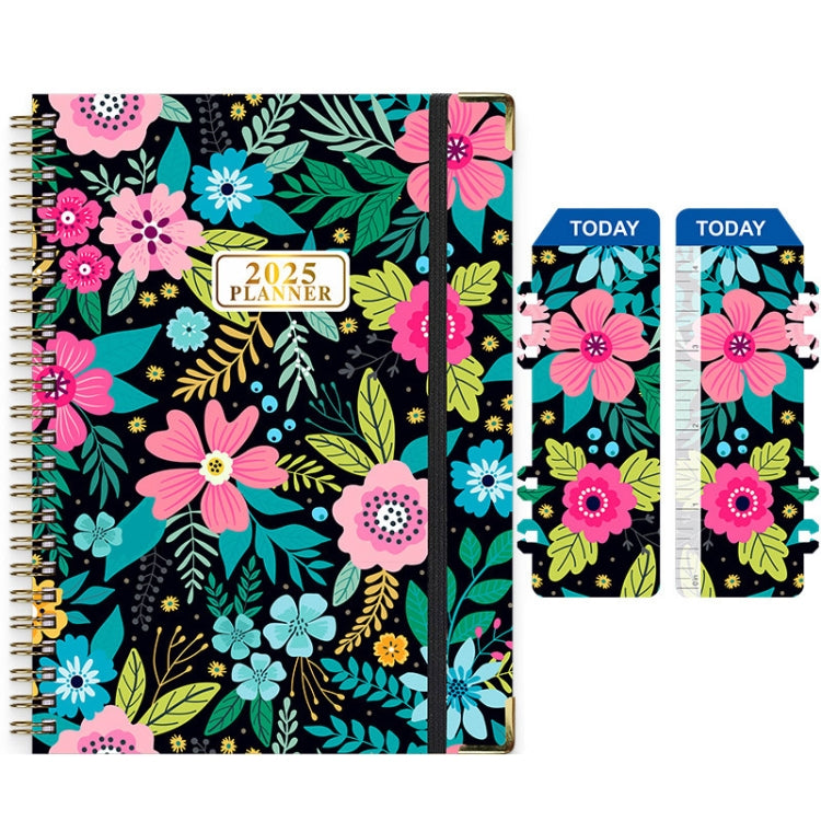 2025 English Notebook A5 Coil Notepad 365 Day Work Schedule Diary-Reluova