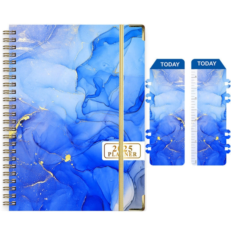 2025 English Notebook A5 Coil Notepad 365 Day Work Schedule Diary-Reluova